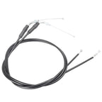 Black Steel Throttle Cables for Harley Sportster XL1200 XL883 (2004-2023)