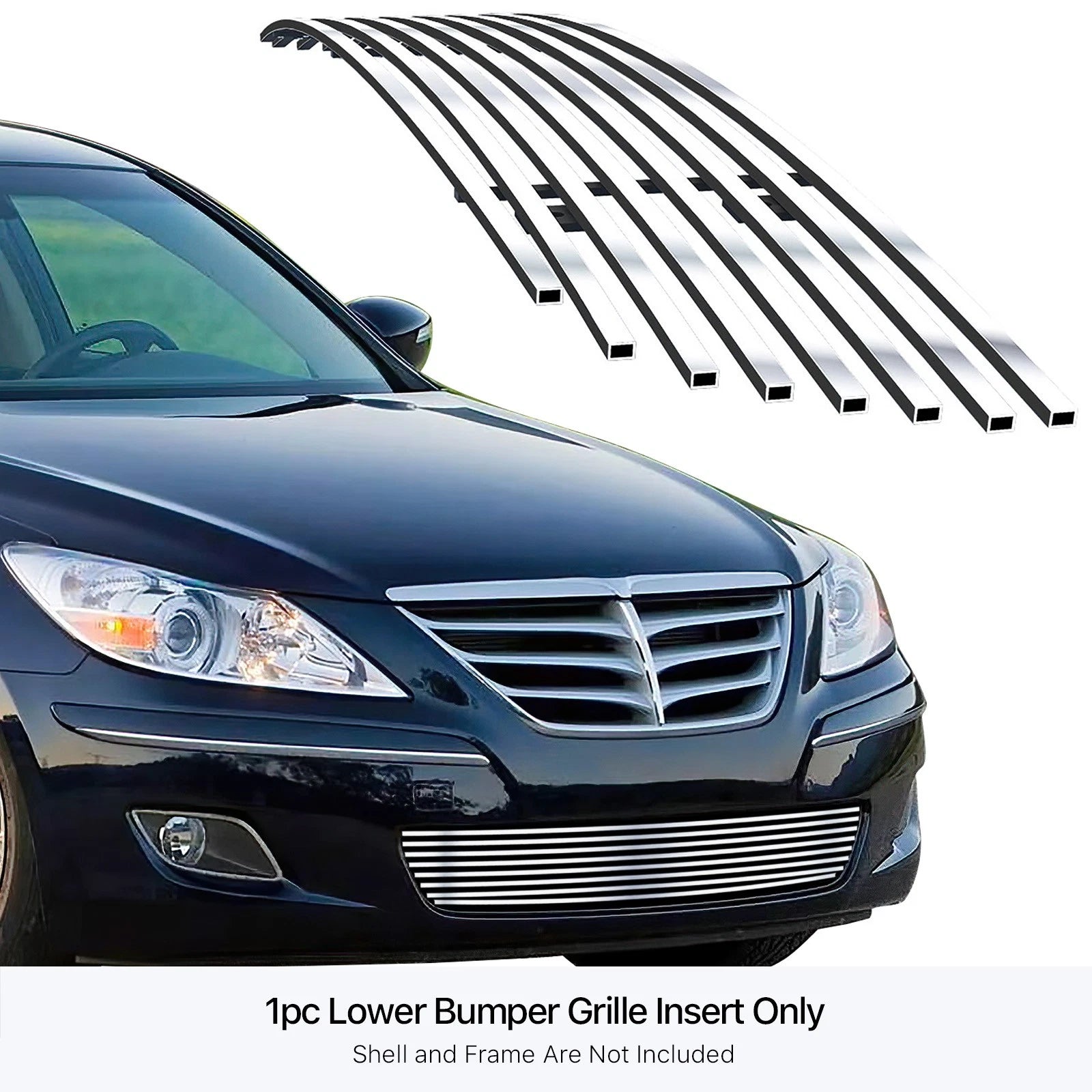 Stainless Chrome Billet Grille for Hyundai Genesis Sedan (2009-2011)