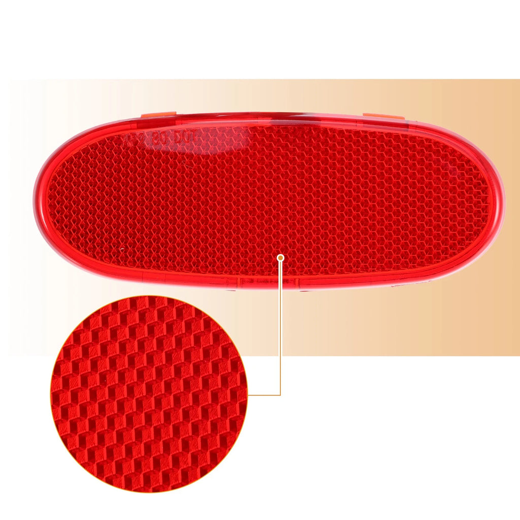 Front Door Panel Reflector Light Cover for Dodge Ram 1500 (2019–2023) 5179299AA Red
