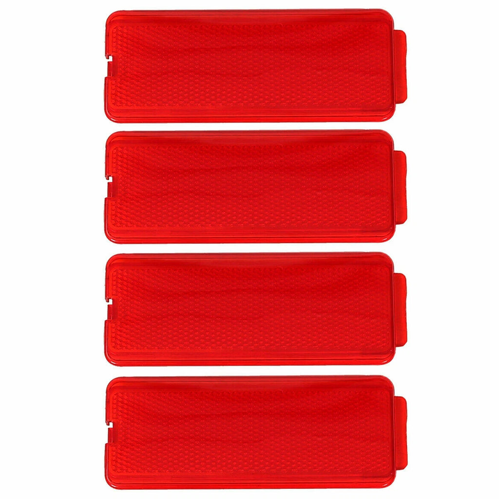 Set of 2 Red Reflector Panels for Ford F250 F350 Super Duty (1999–2007)