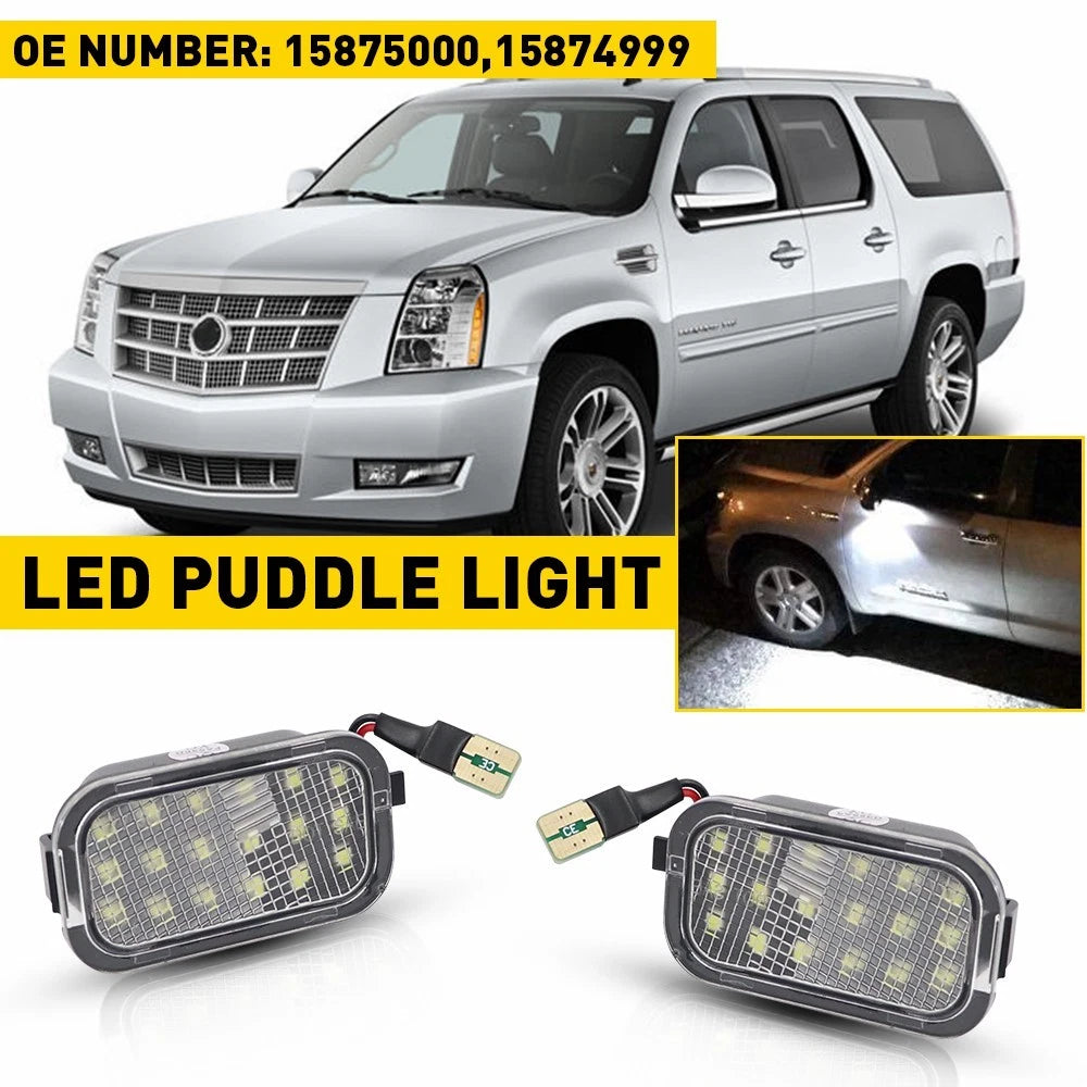 2X 3 Inch Round LED Fog Lights for Make Model