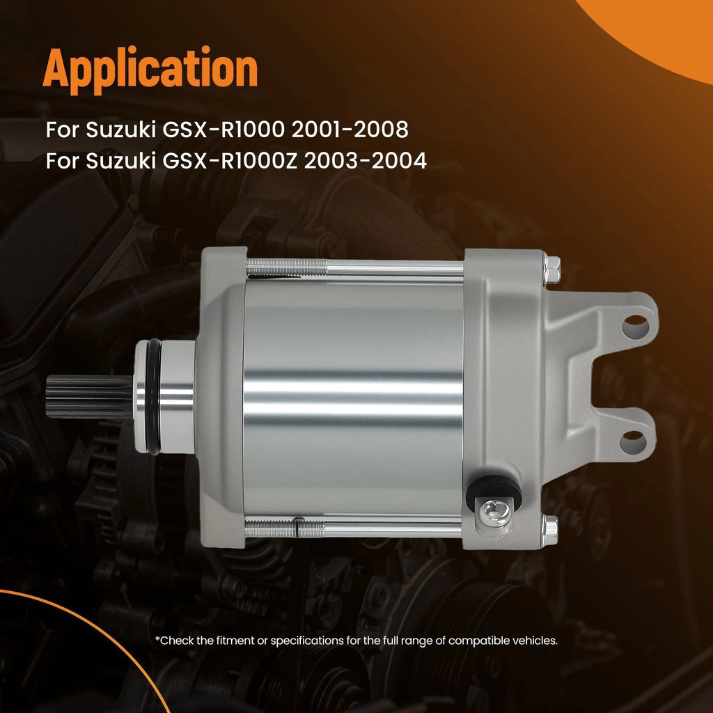 Starter Motor for Suzuki GSX-R1000 (2001–2008) 228000-8770 12V PMDD 9 Teeth