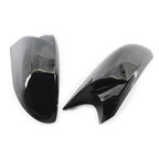 Black Rearview Mirror Cover Caps for BMW E81 E82 E87 E88 E90 E91 E92 (2006-2013)