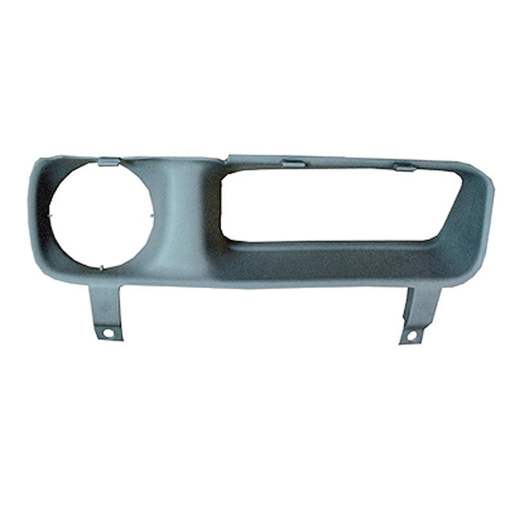 Replacement Gray Textured Passenger Side Bumper Insert/Sight Shield w/Fog Lamps