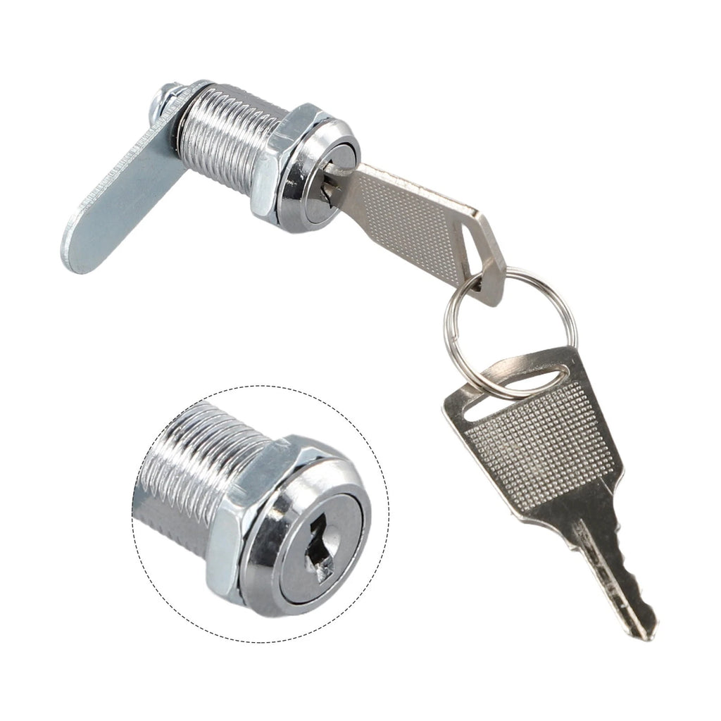 Mailbox Lock Cam Lock Kit for Lockers, Drawers, Tool Cabinets (Stainless Steel)