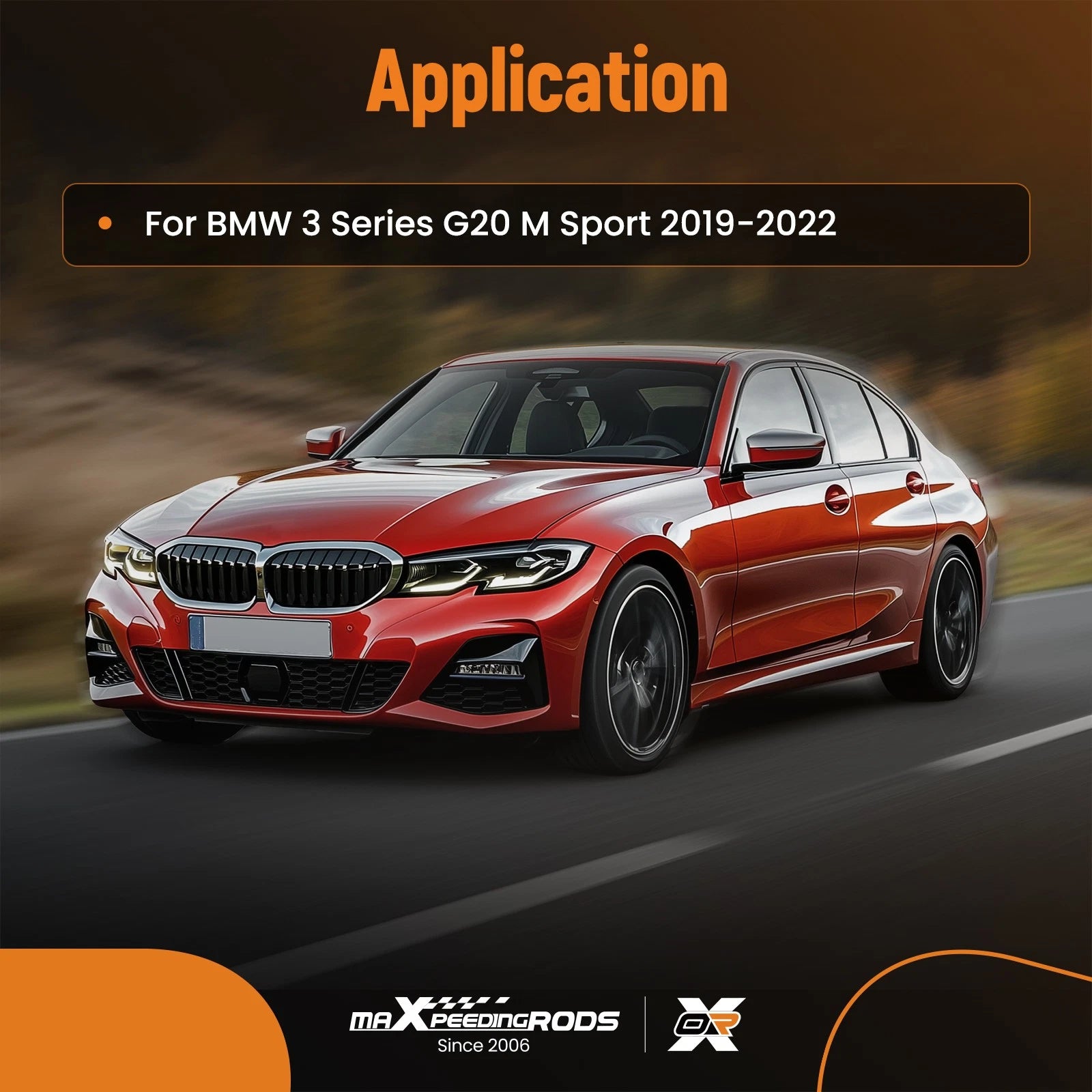 Black Sport Style Lip for BMW G20 3 Series M Sport (2019–2022) PP Rear Kit