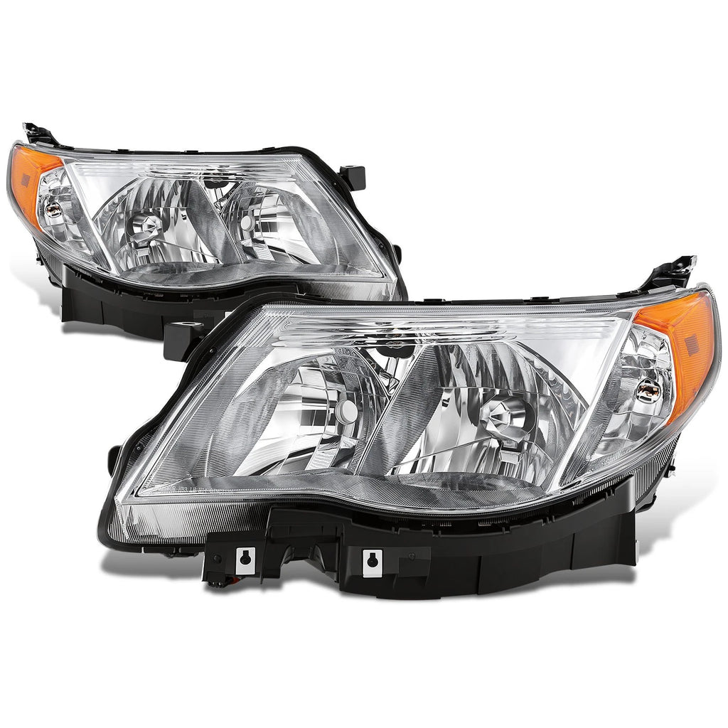 Chrome Housing Amber Side Front Driving Headlight for Subaru Forester (2009–2013)