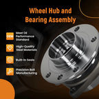 2X Rear Wheel Hub Assembly for Jeep Cherokee (2014–2023) 512513 WE61827