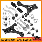 14pc Lower Control Arms with Ball Joint and Sway Bar for Honda Civic (2006–2011)