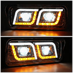LED Tube Signal Headlight + Tool Box for Western Star 4800 Kenworth W900 (1981–2019)