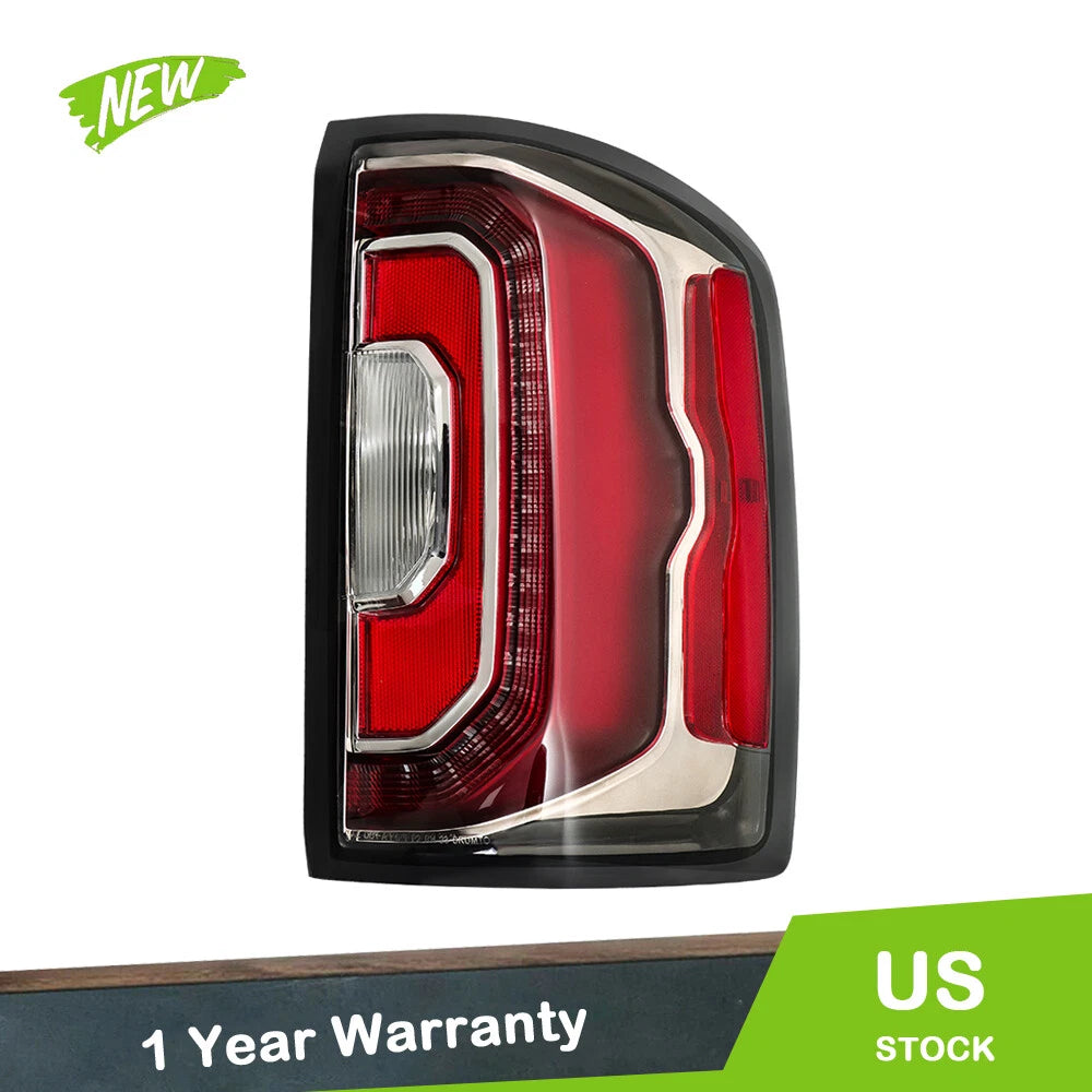 LED Red Tail Light Assembly for GMC Sierra (2016–2018) Right Passenger Side