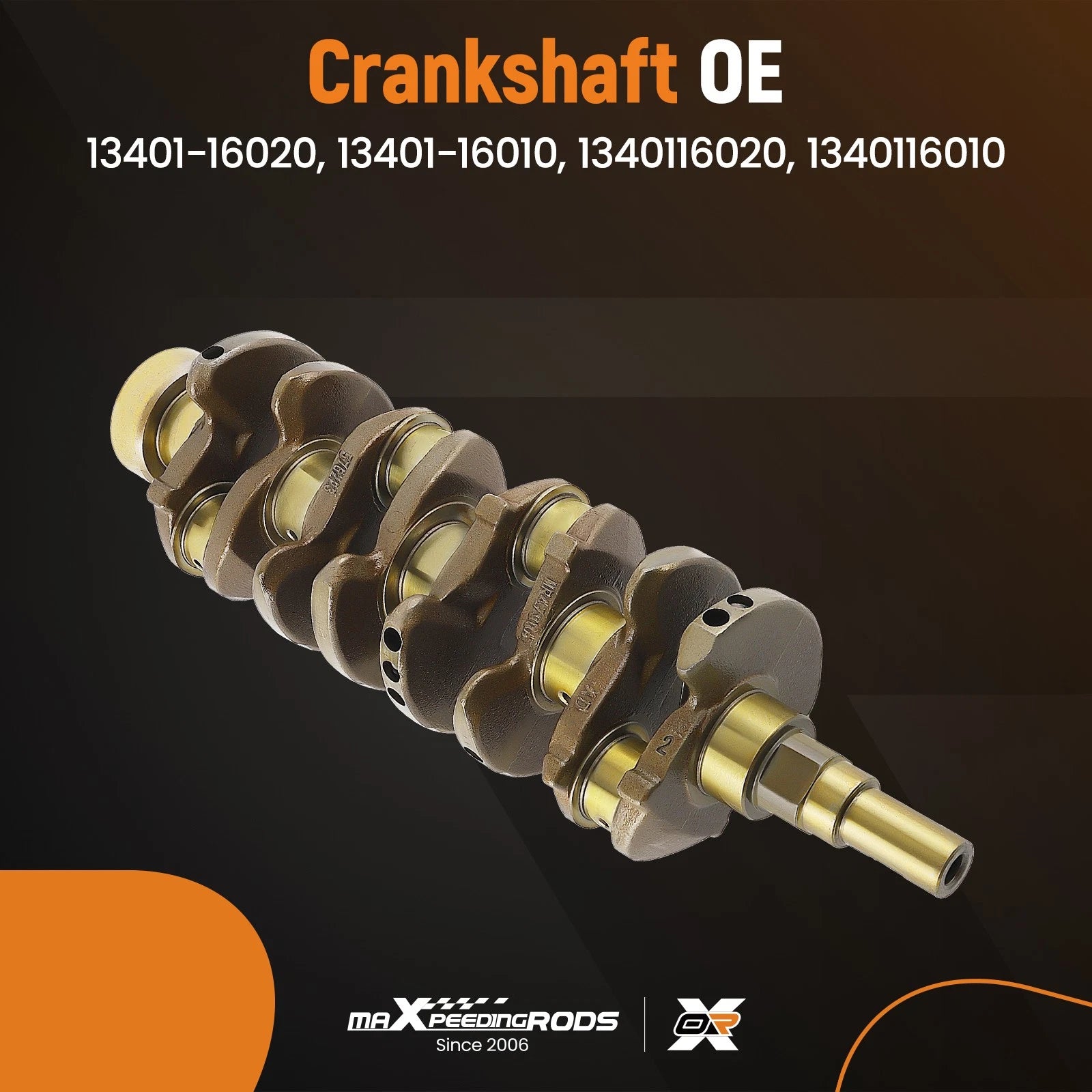 Crankshaft 4AFE for Toyota Corolla MR2 (1984–1989) 1340116020