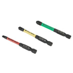 3pcs Magnetic Slotted Cross Screwdriver Bit FPZ1-3 for Electricians