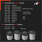 4x Front Lower Control Arm Bushing for Buick Regal (1973-1977)