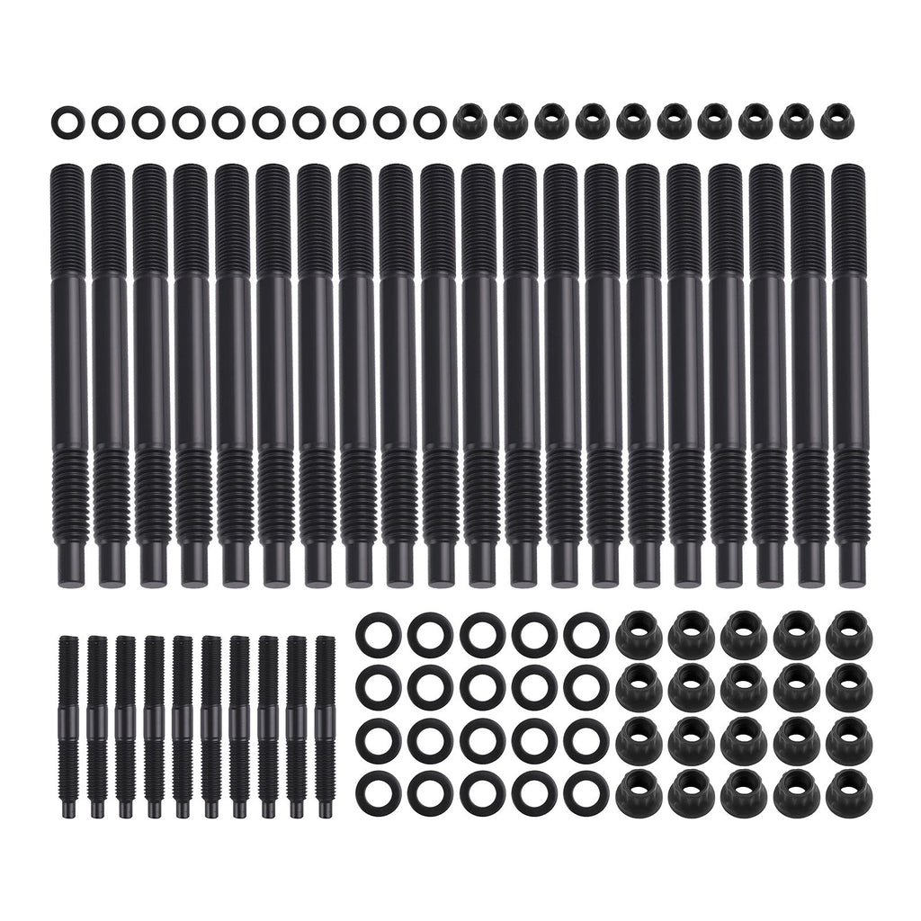 Black Head Studs Bolts Kit for Chevy Gen III/IV LS Series (2004–2020) 234-4345
