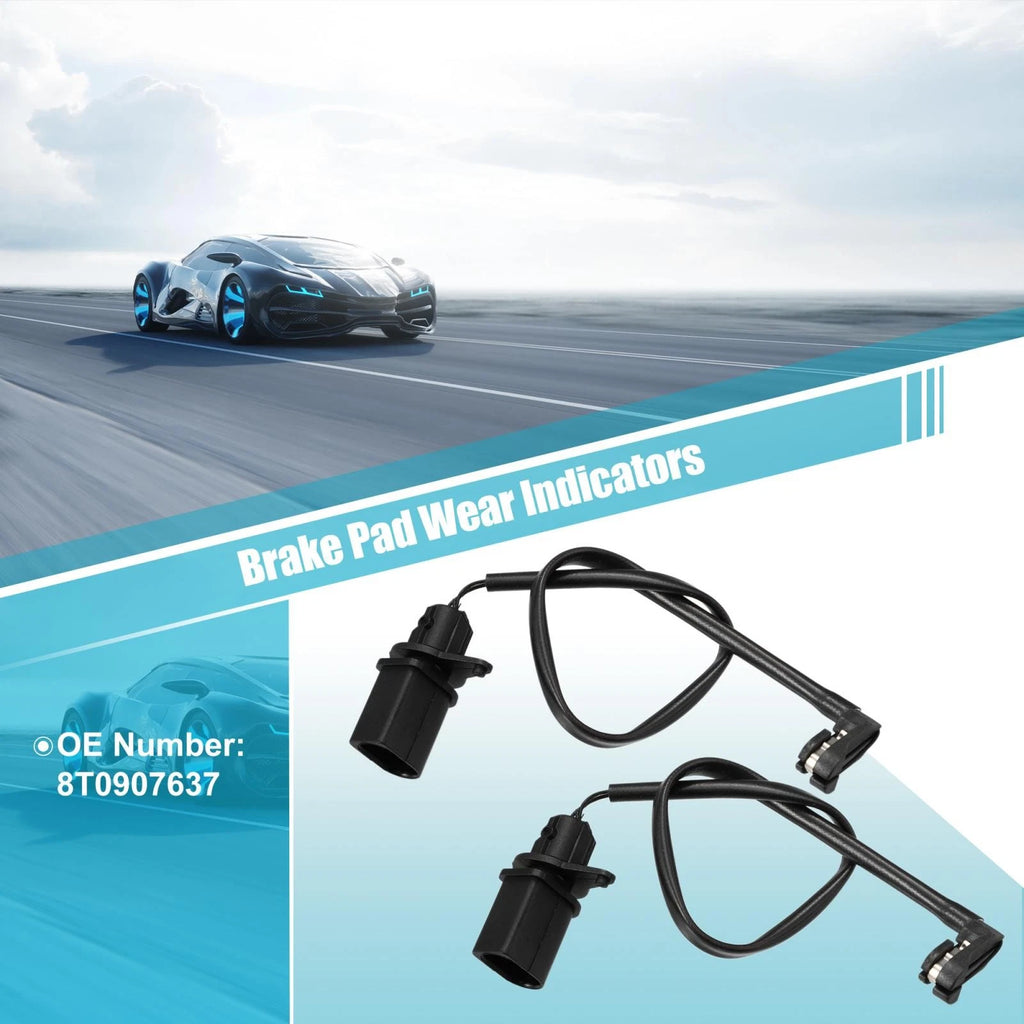 2X 8T0907637 Front Brake Pad Wear Sensor for Audi A4 A5 A6 A7 Q5 (2008–2020)