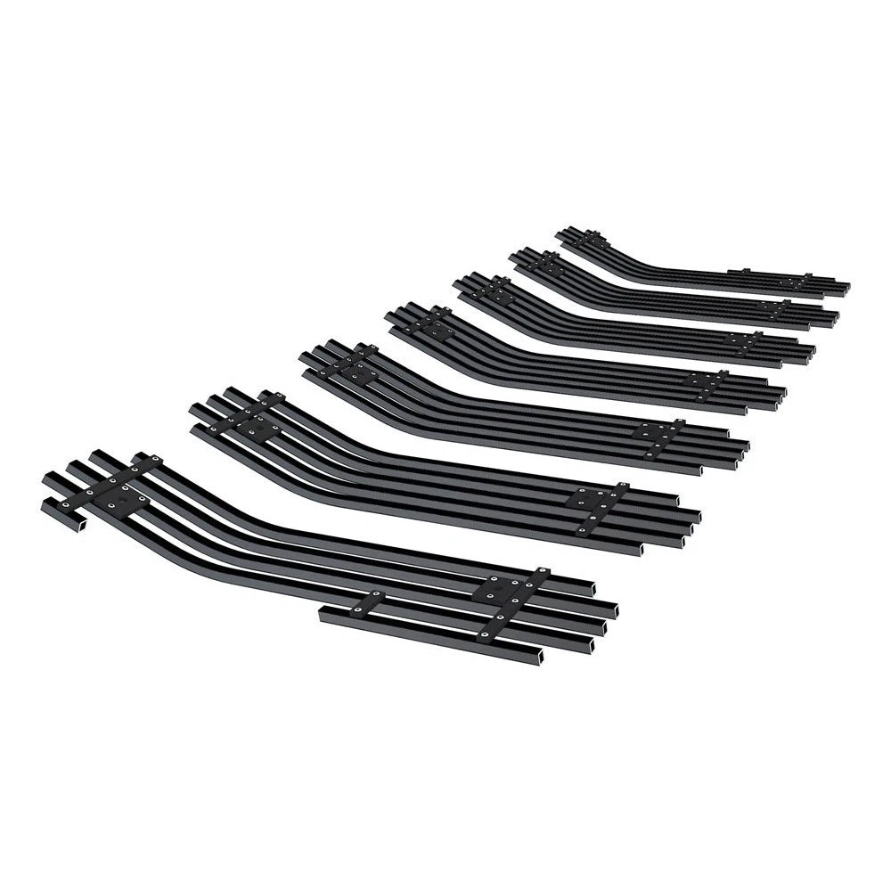 Stainless Black Billet Grille Insert for Jeep Wrangler JL (2018-2024)
