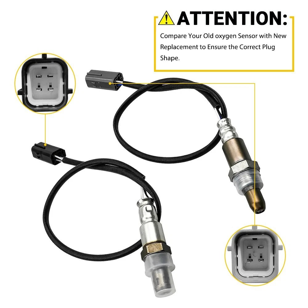 2X Oxygen Sensor for Nissan Rogue 2008–2013 (2.5L, Upstream & Downstream) EXV