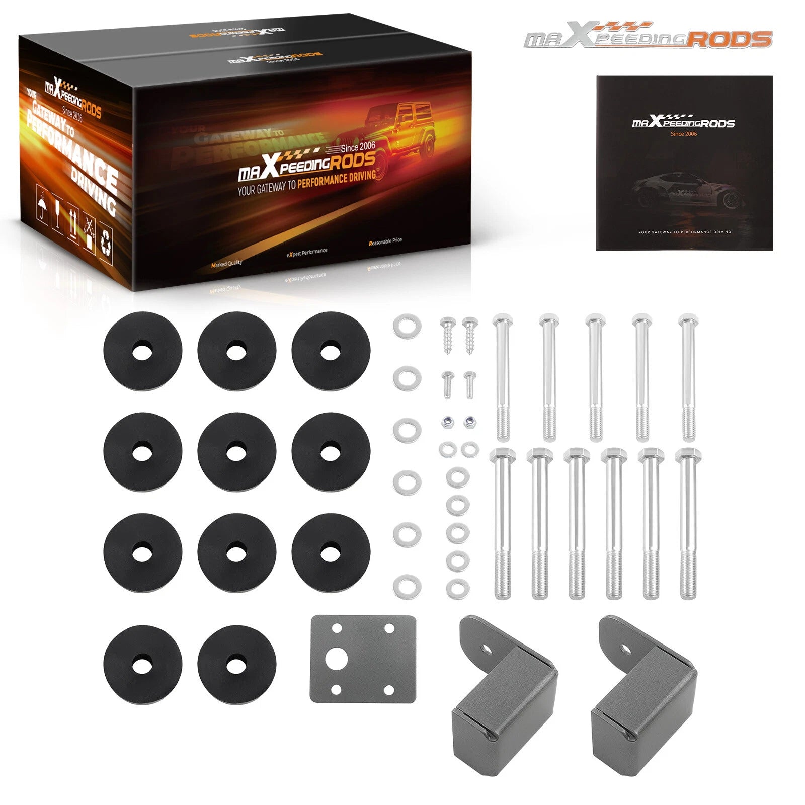 1.25 Inch Body Lift Kit for Jeep Wrangler TJ Unlimited (2004–2006)