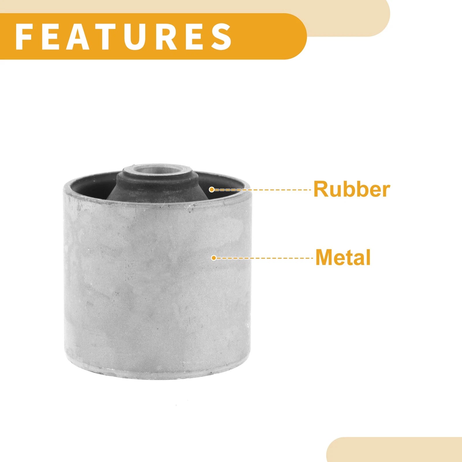 Rear Lower Trailing Rod Bushing for Mitsubishi Pajero (H60)