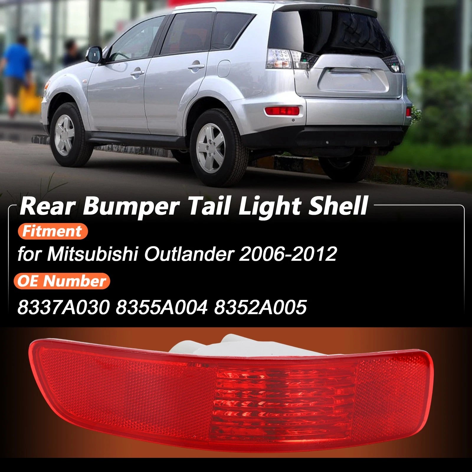 Rear Bumper Tail Light Shell No. 8337A030 for Mitsubishi Outlander (2014–2021)