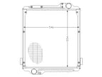 Radiator for Massey Ferguson 4225 4235 4240 4245 4255 4260 4265 4270 4325 4370 (2000–2023)