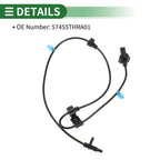 ABS Wheel Speed Sensor for Honda Odyssey (2018–2024) - 57455THRA01