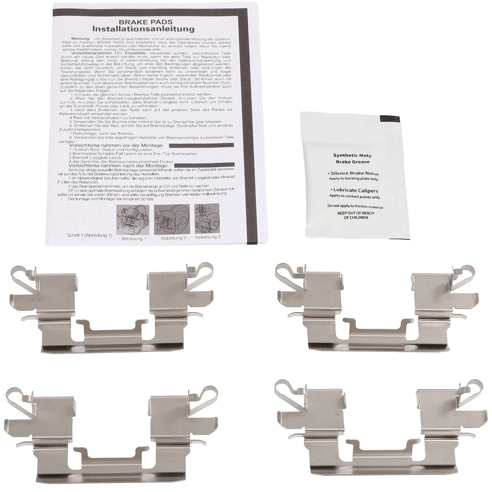 Set of 4 Front and Rear Brake Ceramic Pads for Nissan Altima (2013–2017)