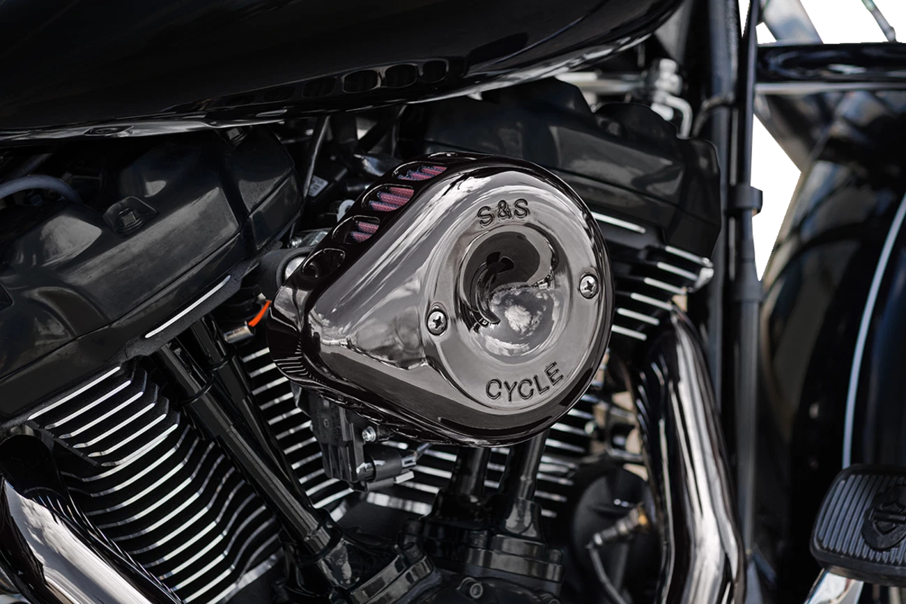 S&S Stealth Mini Teardrop Air Cleaner Kit for Harley Touring (2017–2023)