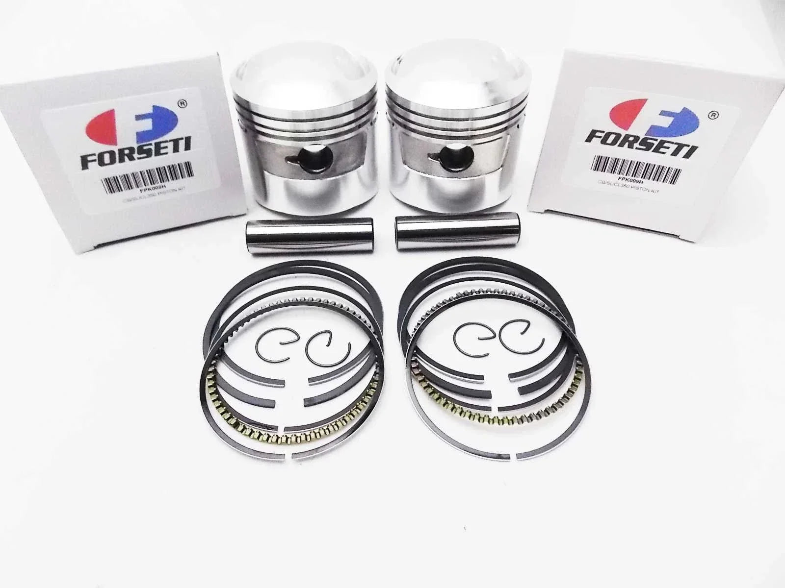 64mm Piston Set w/ Rings & Clips for Honda CL350 Scrambler (1968-1973)