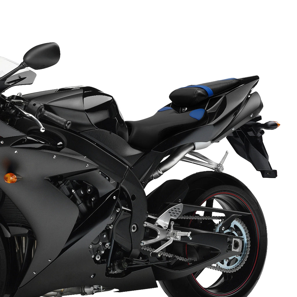 Driver & Passenger Seats for Yamaha YZF R1 (2004–2006) Black/Blue