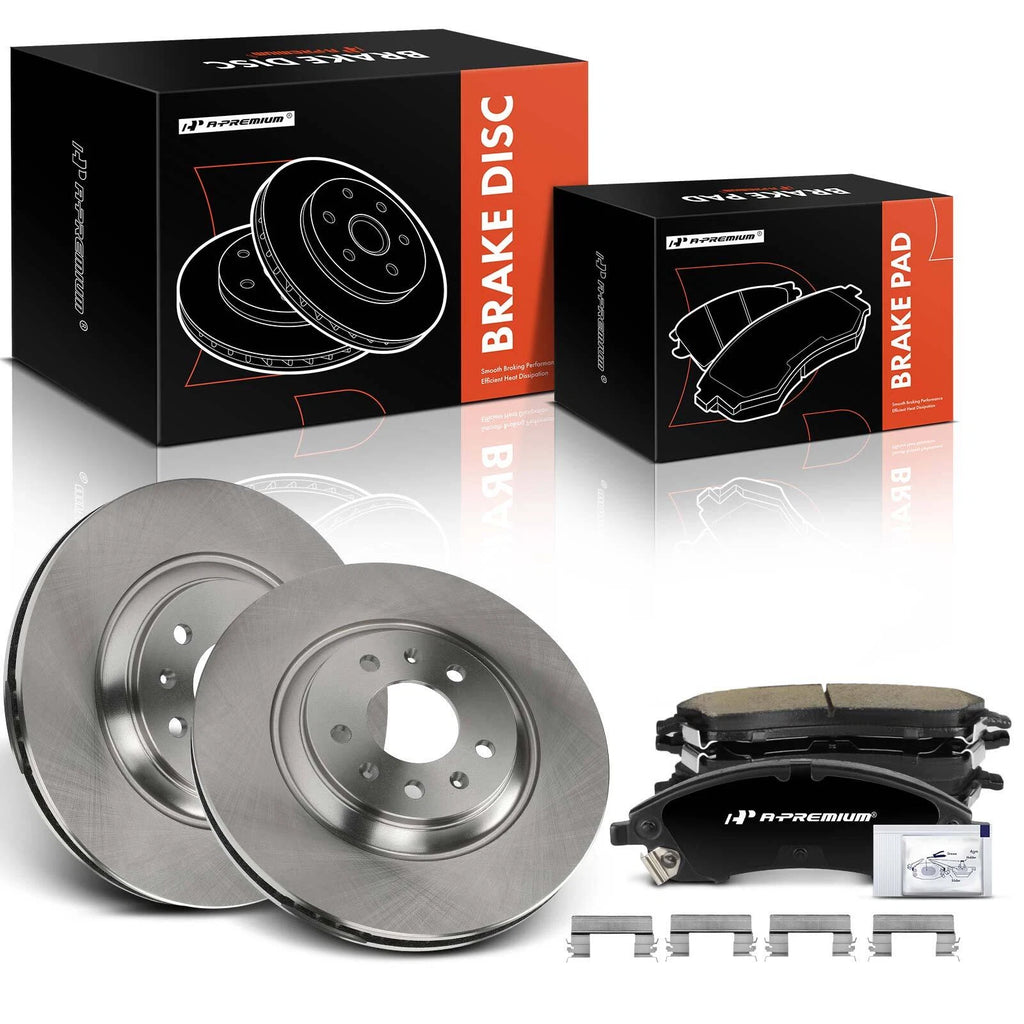 Front Disc Brake Rotors and Ceramic Pads for Cadillac CTS STS (2006–2007)