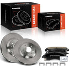 Front Disc Brake Rotors and Ceramic Pads for Cadillac CTS STS (2006–2007)