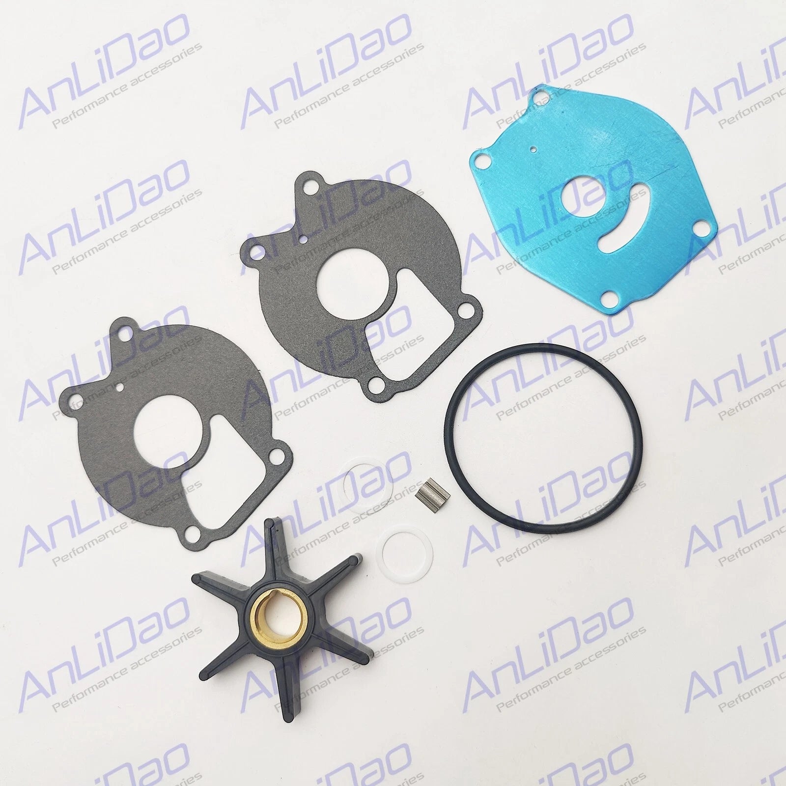Water Pump Impeller Kit for Mercury 18 20 25HP (18-3215, 47-85089Q4, 47-85089T7)