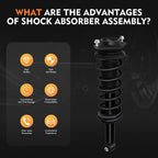 2 Pcs Rear Complete Struts Shocks Springs & Mount for Subaru Forester (2009–2013)