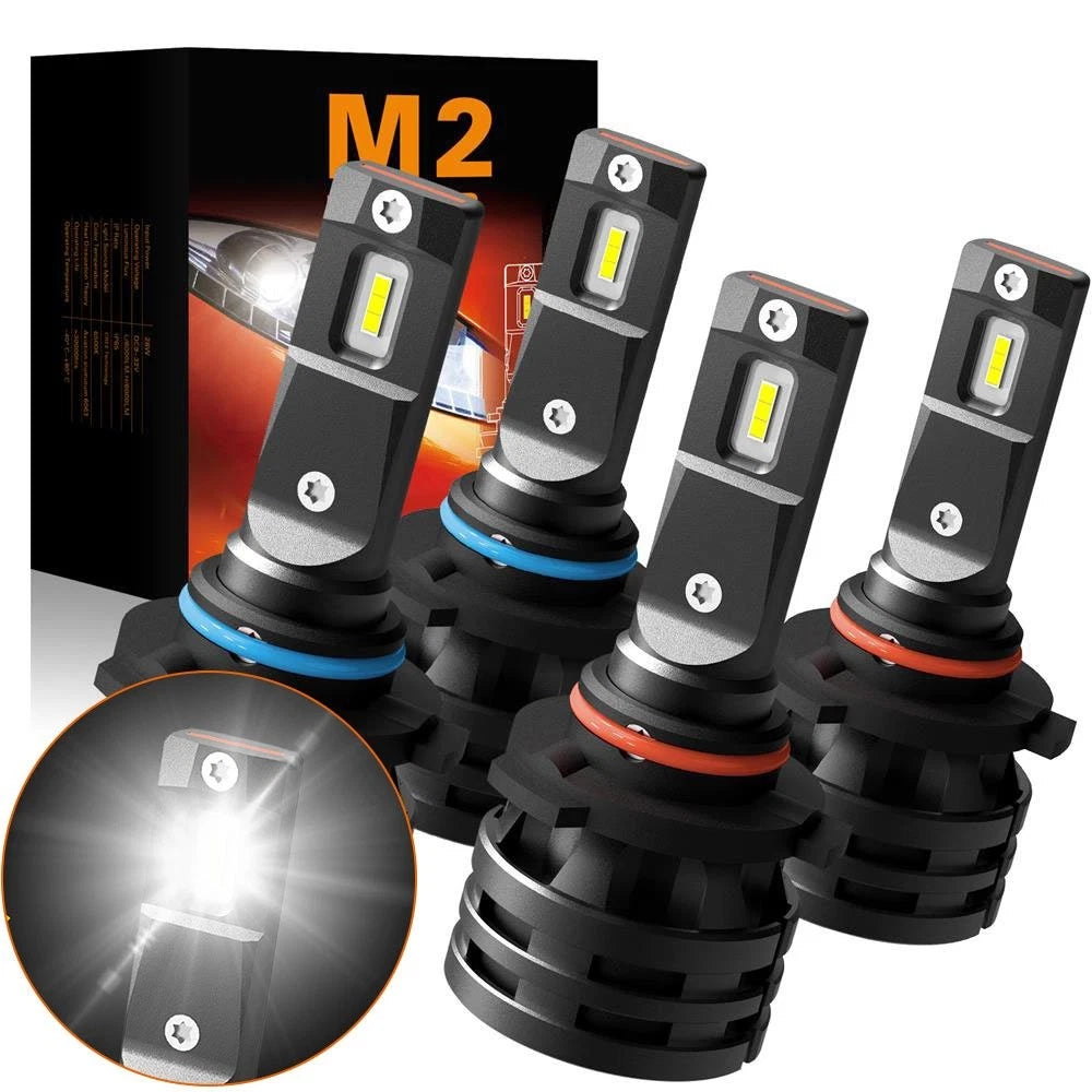 2X AUXITO 9005 9006 LED Headlight Bulb Kit 40000LM for High Low Beam