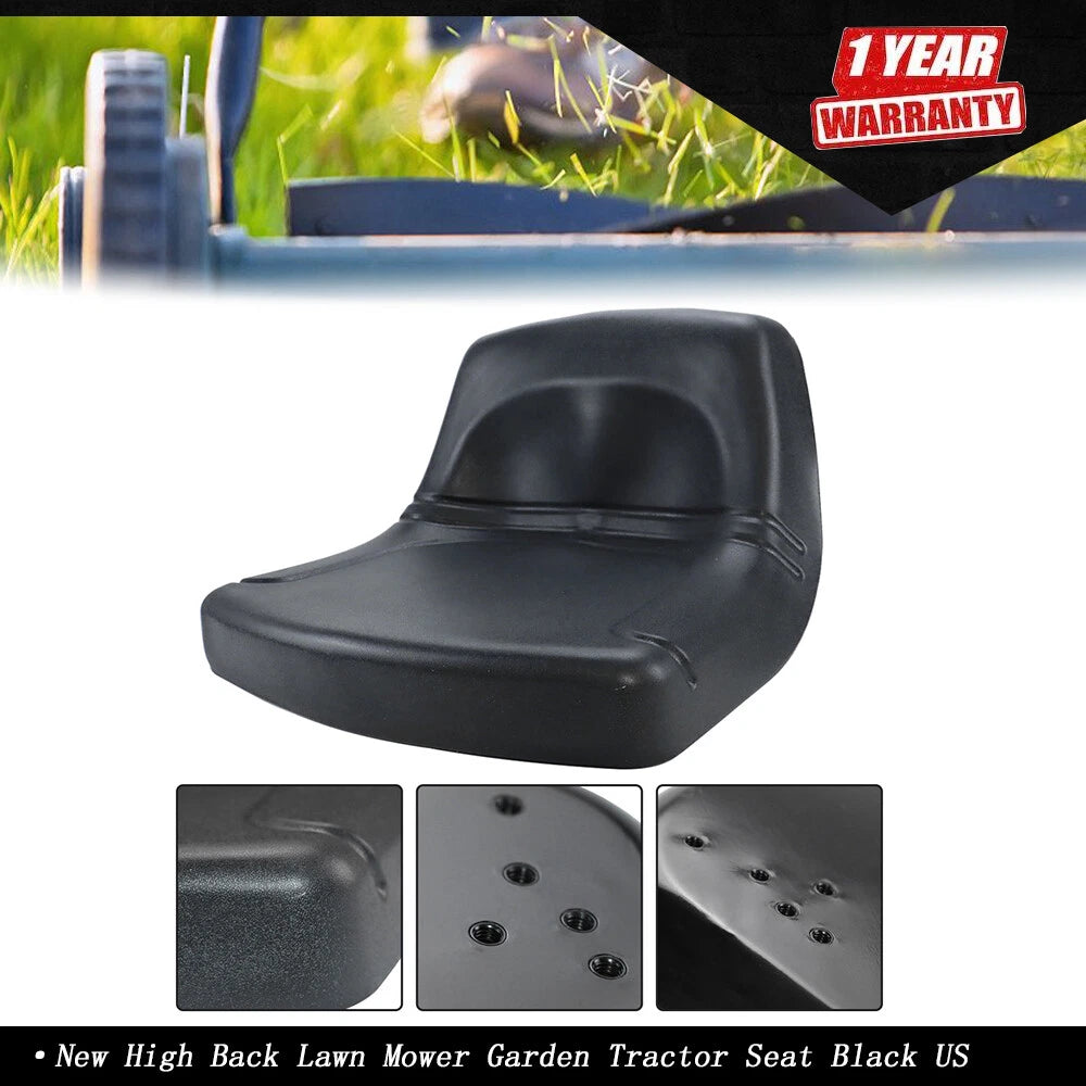 Lawn Mower Garden Tractor Seat for Universal Fit (Low Back)