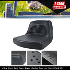 Lawn Mower Garden Tractor Seat for Universal Fit (Low Back)