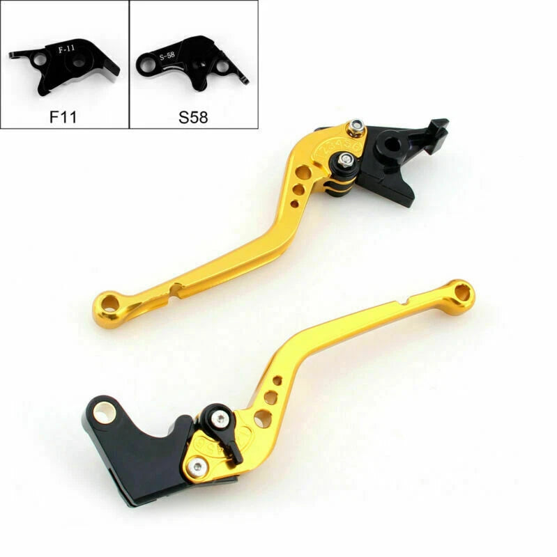 Long Brake Clutch Levers for Aprilia RSV4/RSV4 Factory (2009–2014) Gold T9