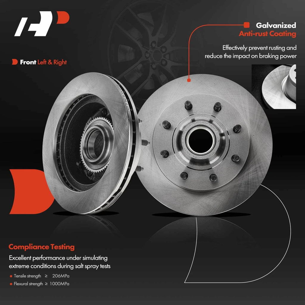 Front Disc Brake Rotors for Ford E-150 E-250 F-350 (2003-2007)