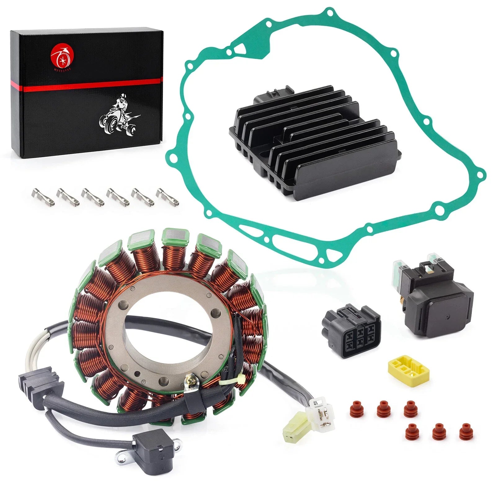 Stator Relay Rectifier W Gasket for Yamaha V-Star 1100 XVS1100 (2004–2009)