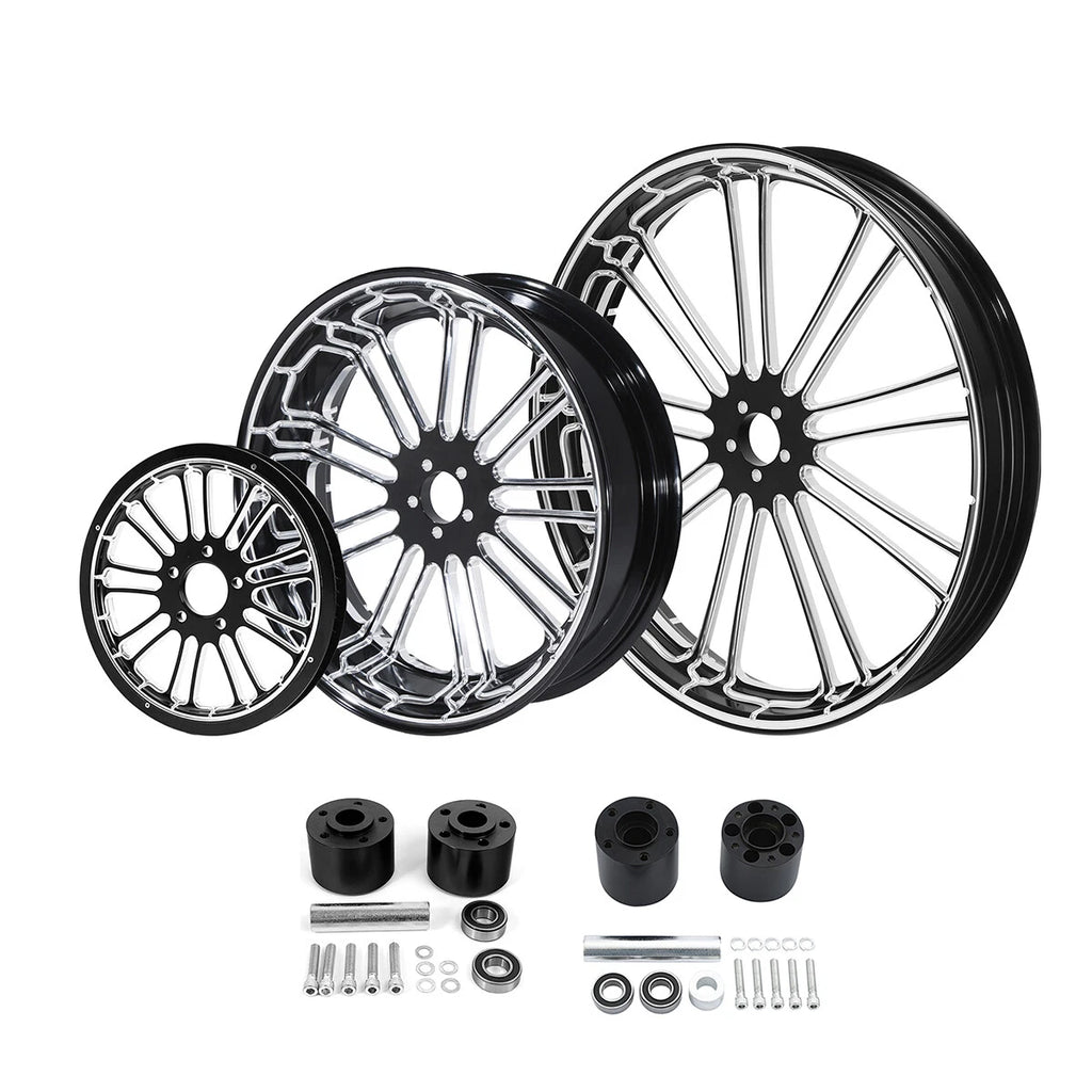 Set of 2 Wheel Rim Hub Belt Pulley for Harley Electra Glide (2009–2023)