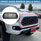 Front Hood Bumper Grille for Toyota Tacoma (2021–2023) Black Deep Gray