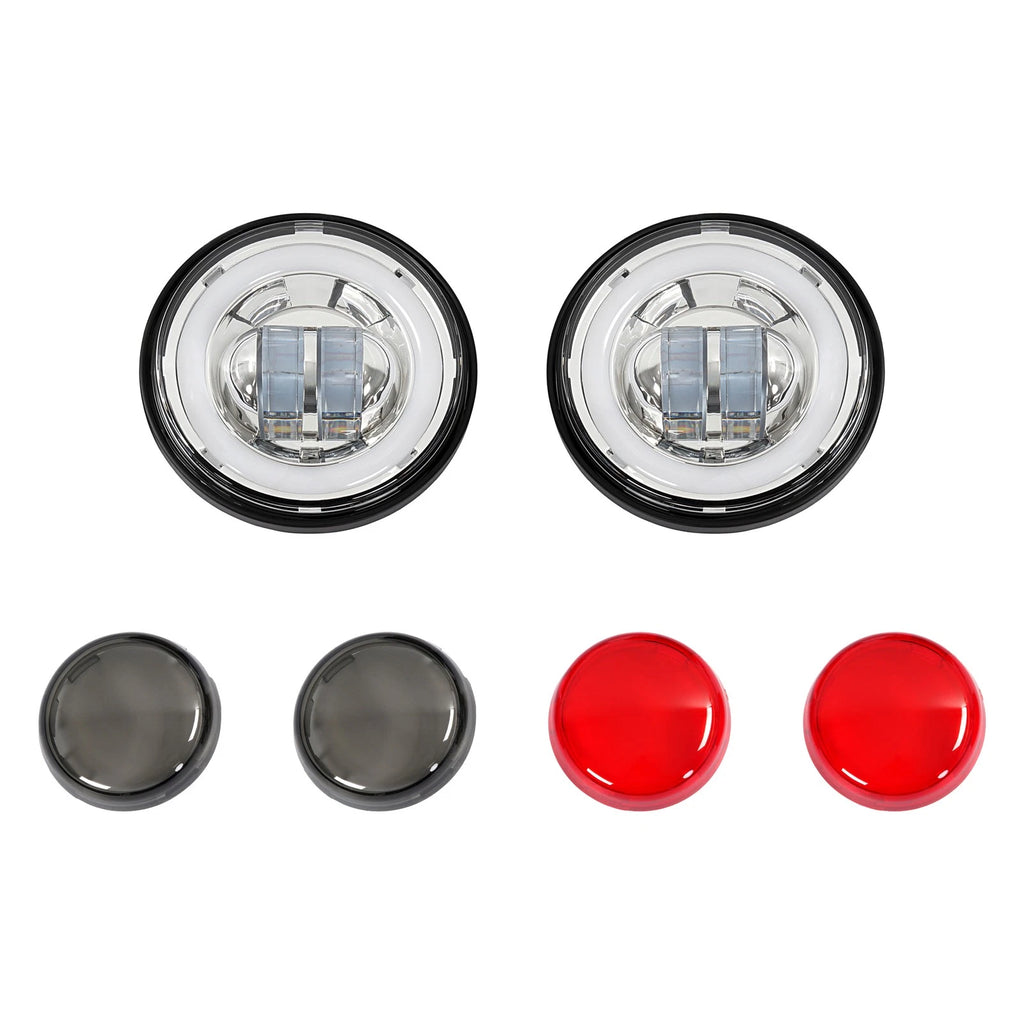 4.5" LED Fog Light for Harley Touring Street Glide Road King (1994–Present)