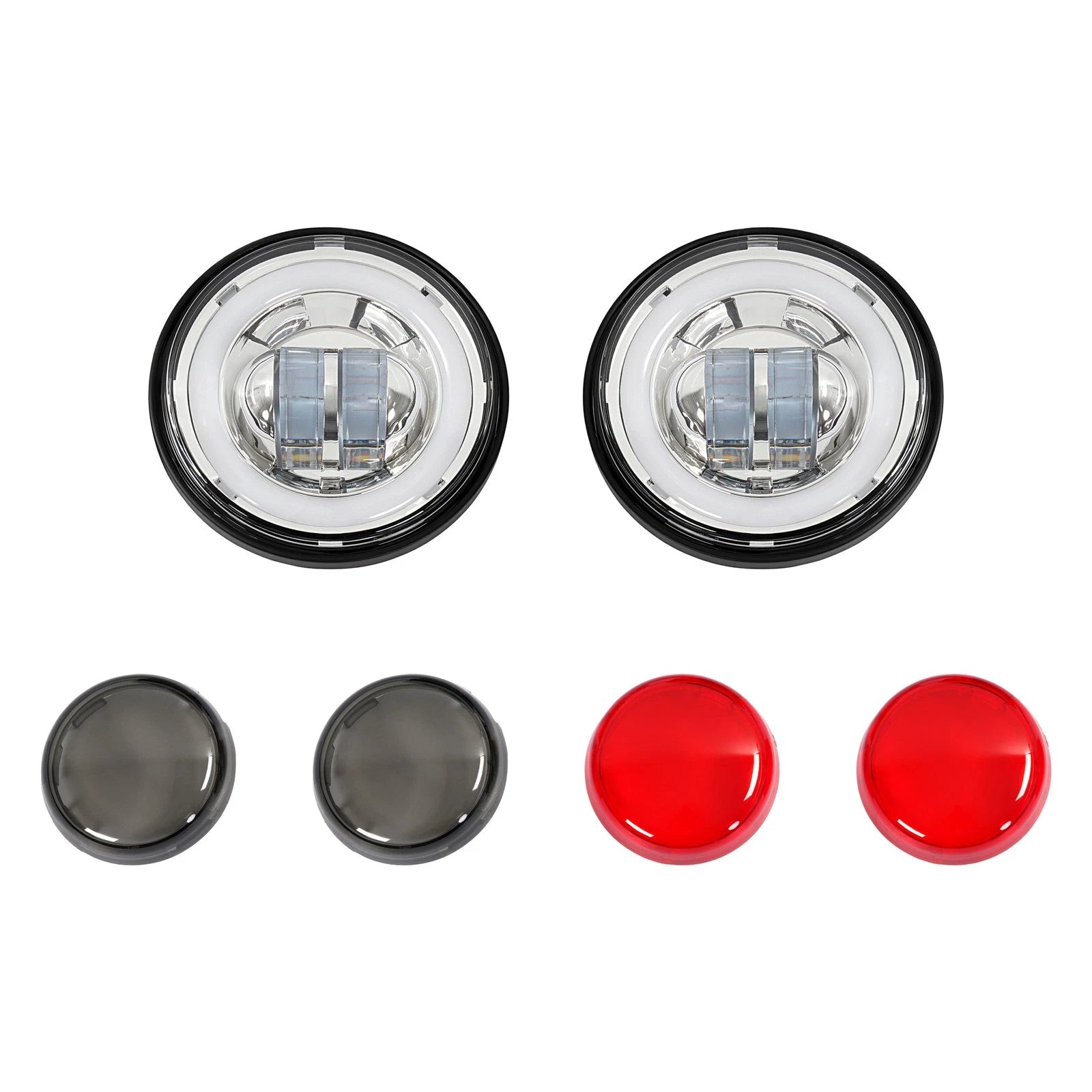 4.5" LED Fog Light for Harley Touring Street Glide Road King (1994–Present)