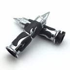 Chrome Spike Flame Hand Grip for Honda Shadow Magna VTX 1300 1800 (All Years)