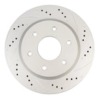 Drilled & Slotted Front Brake Rotors for Nissan Armada 2005–Titan 2005–2007 (2PC)