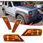 Combo Amber Bumper Signal + Side Marker Lights for Jeep Liberty (2008–2012)