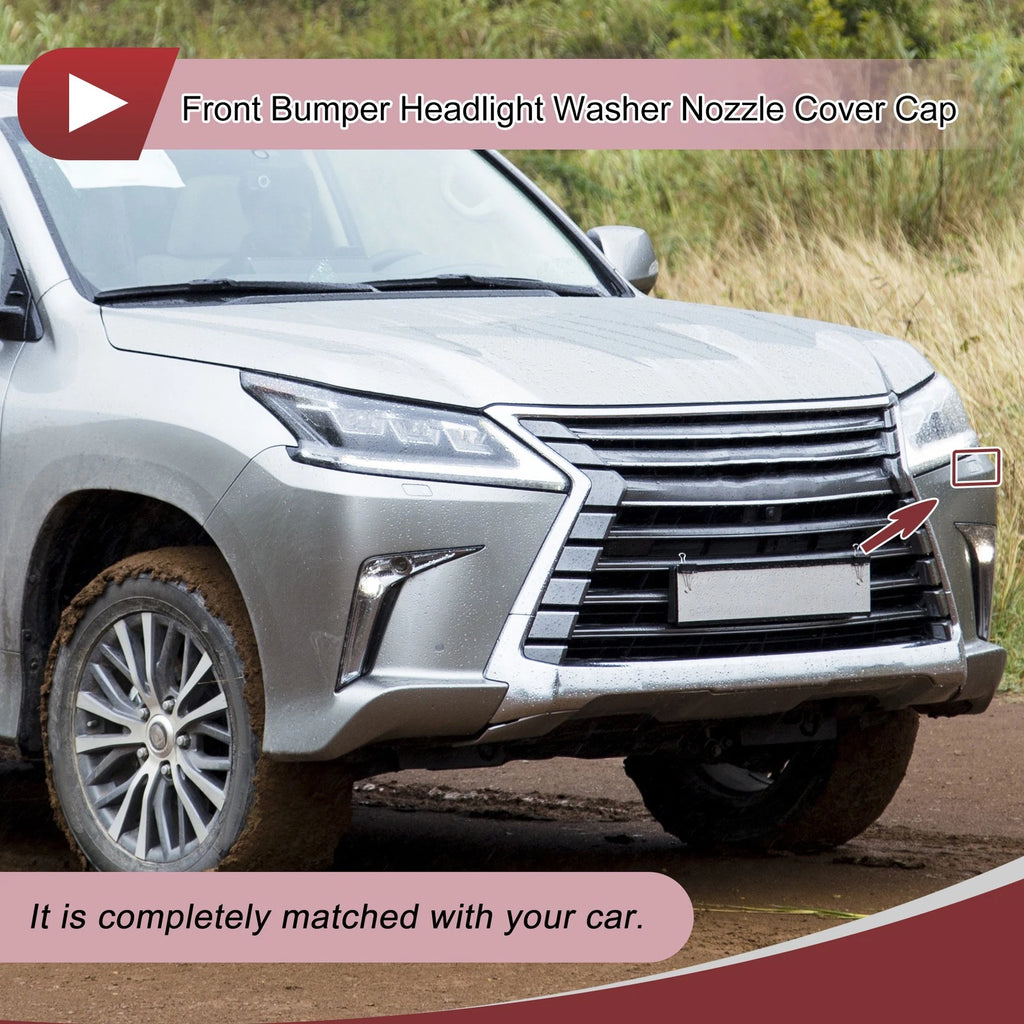 Front Left Washer Nozzle Cover Cap for Lexus LX570 (2008–2011) White