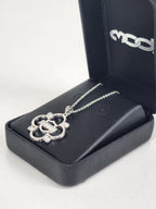 Bling Clover Necklace for Harley-Davidson (HDN0431-16ADJ)